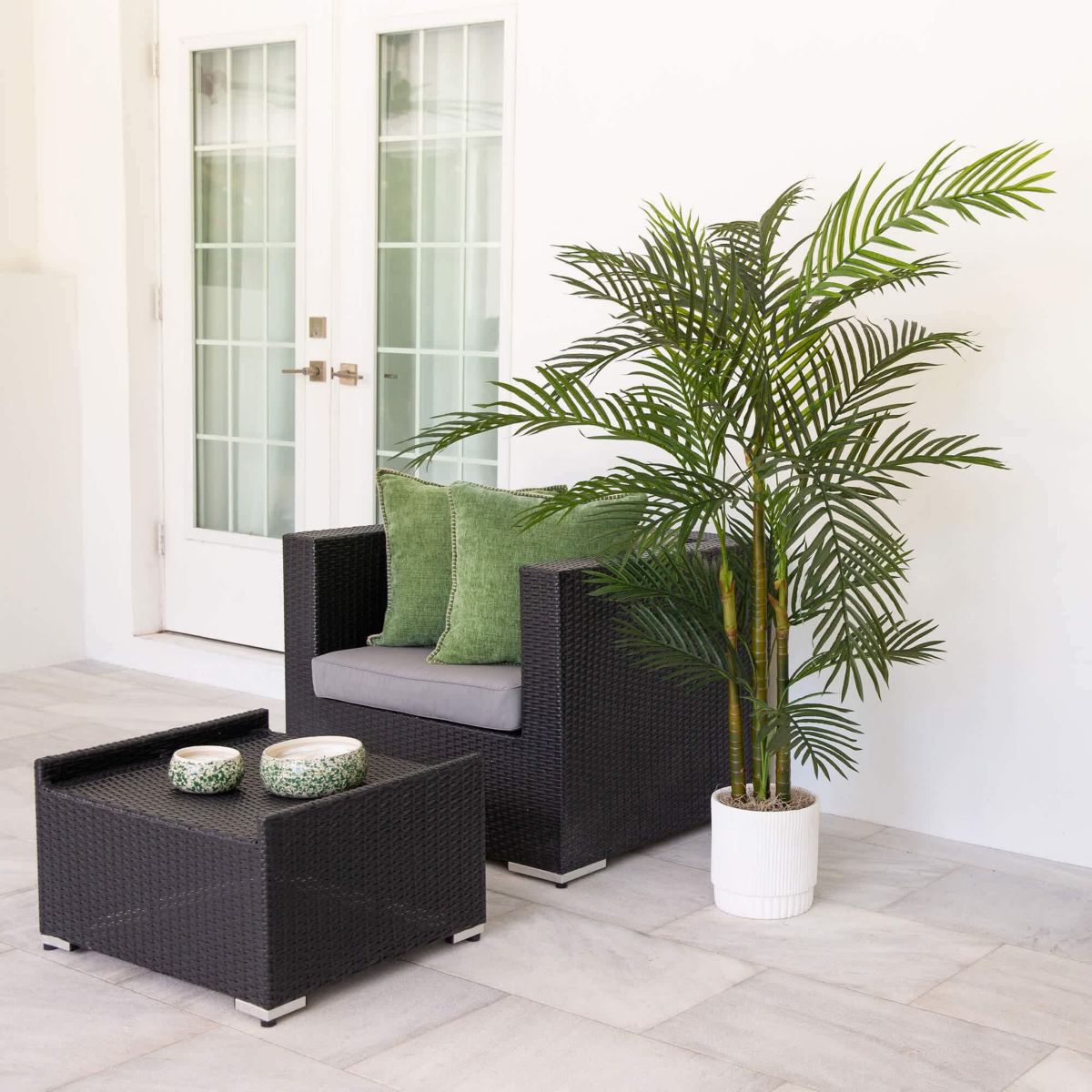 6-Foot UV Resistant Artificial Areca Palm Tree (Indoor/Outdoor)