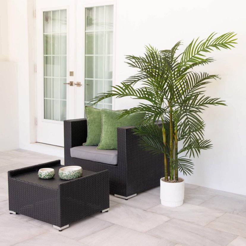 6-Foot UV Resistant Artificial Areca Palm Tree (Indoor/Outdoor)