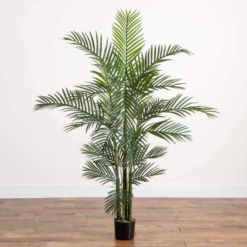 6-Foot UV Resistant Artificial Areca Palm Tree (Indoor/Outdoor)