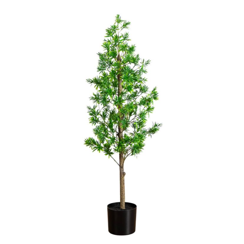 4-Foot UV Artificial Podocarpus Artificial Tree (Indoor/Outdoor)