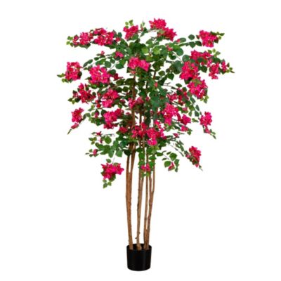 Nearly Natural 5-Foot Artificial Deluxe Bougainvillea Tree, Pink