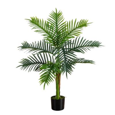 Nearly Natural 3-Foot UV Resistant Artificial Double Robellini Palm Tree (Indoor/Outdoor)