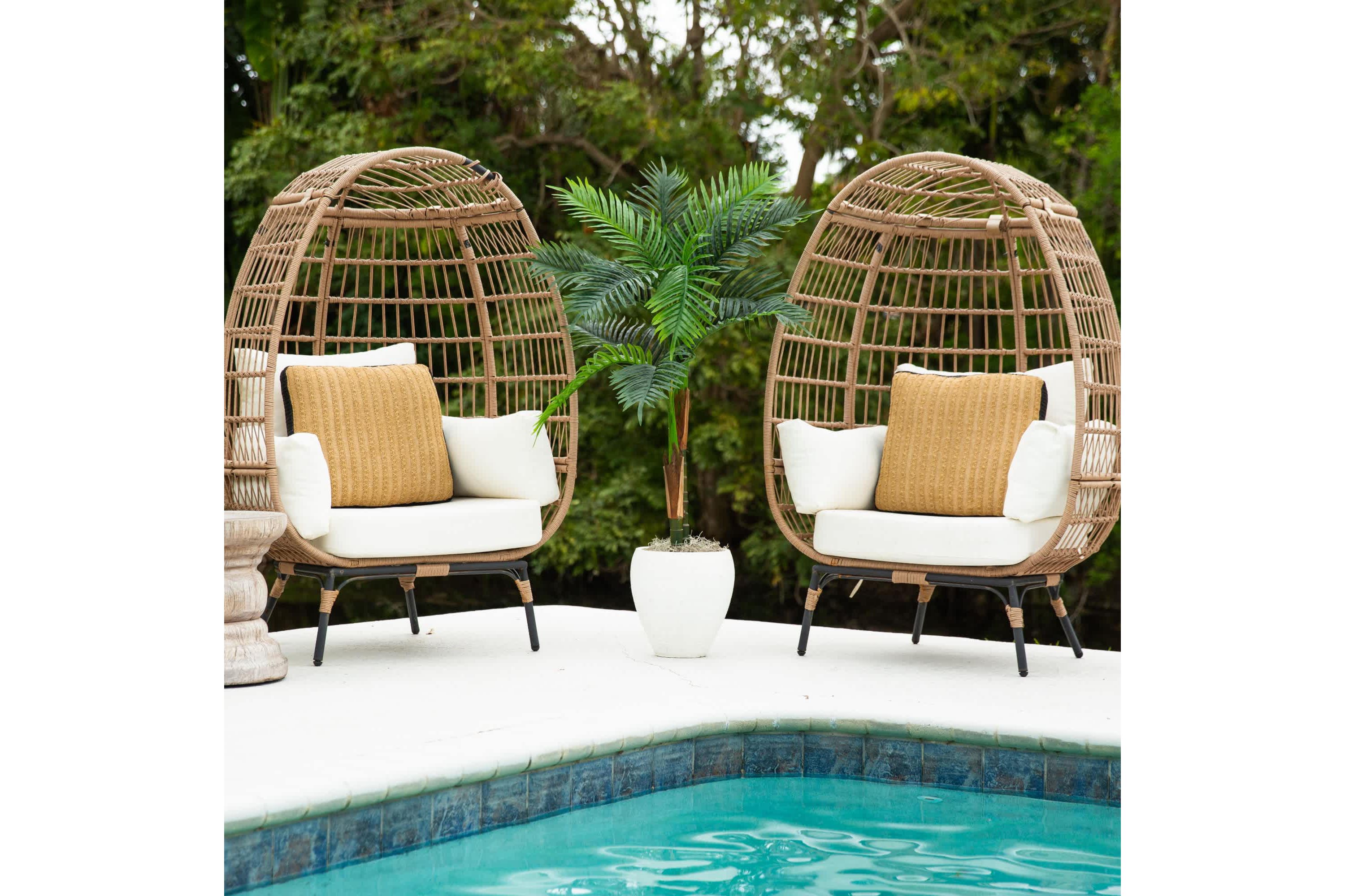 4-Foot UV Resistant Artificial Double Robellini Palm Tree (Indoor/Outdoor)