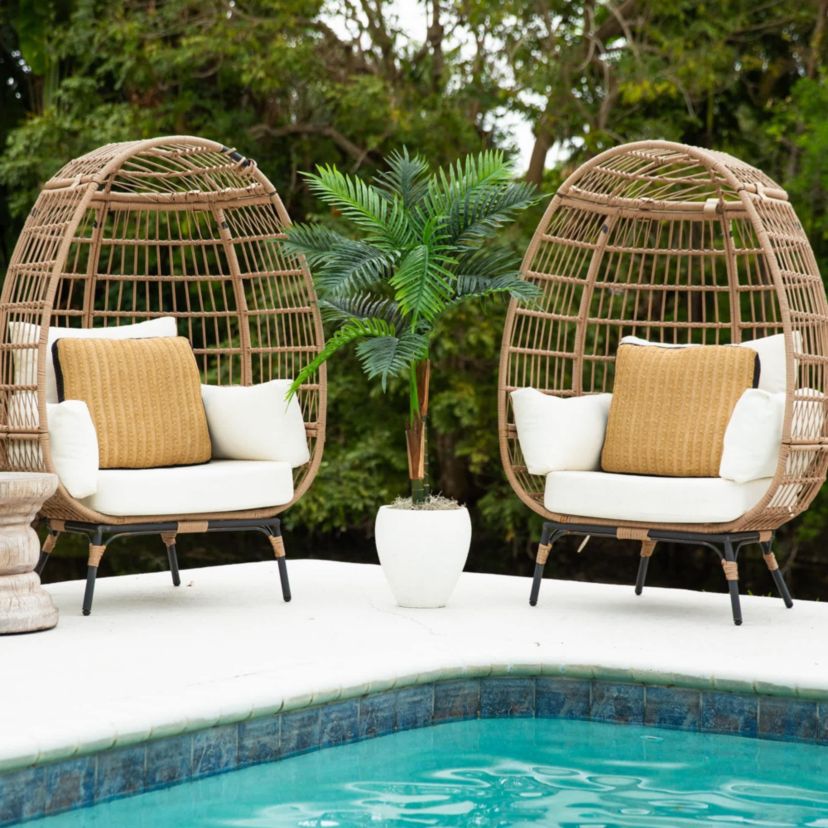 4-Foot UV Resistant Artificial Double Robellini Palm Tree (Indoor/Outdoor)
