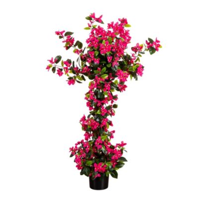 Nearly Natural 4-Foot UV Resistant Artificial Spiral Bougainvillea Tree (Indoor/Outdoor)