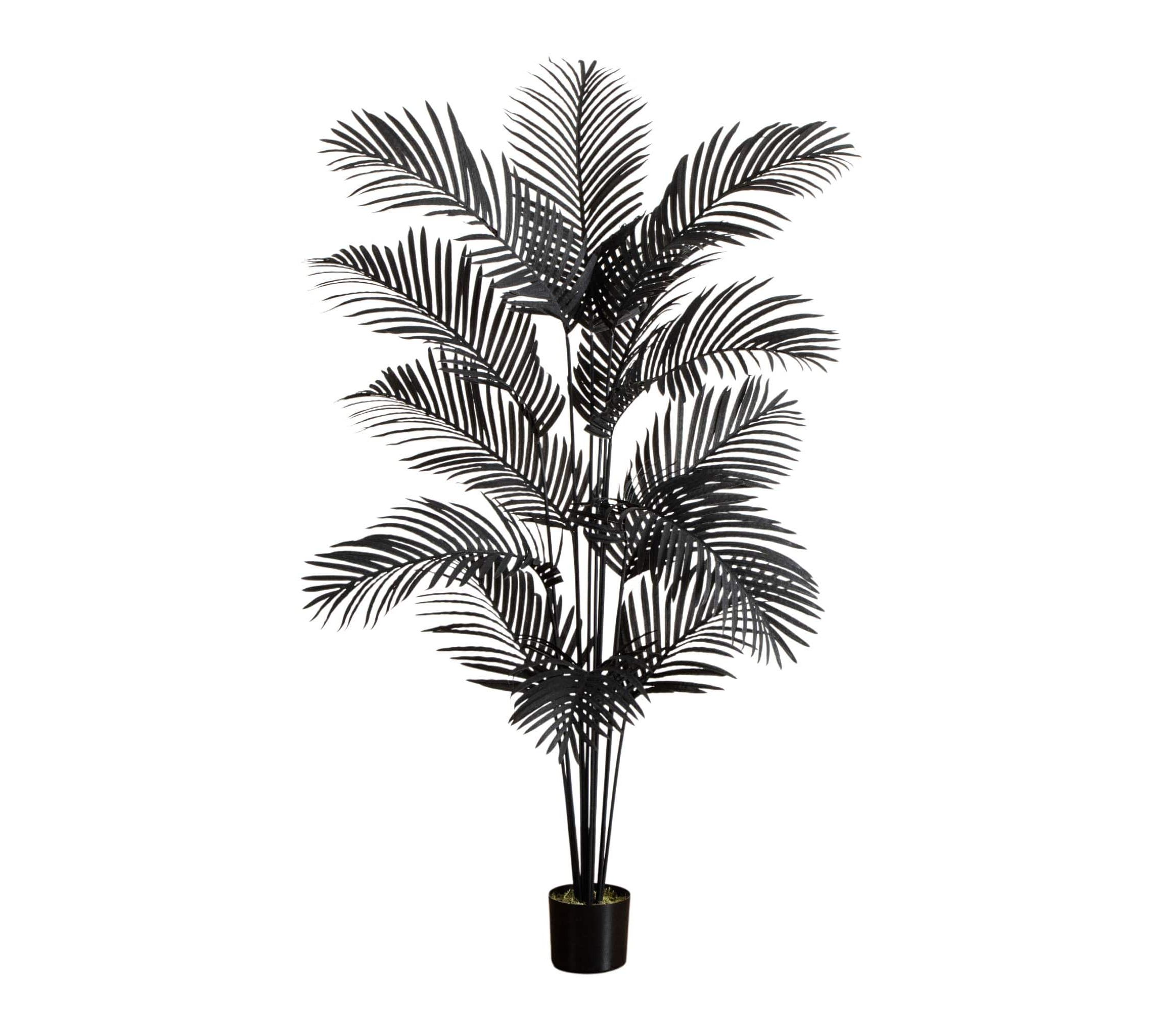 6-Foot Artificial Halloween Black Paradise Palm Tree