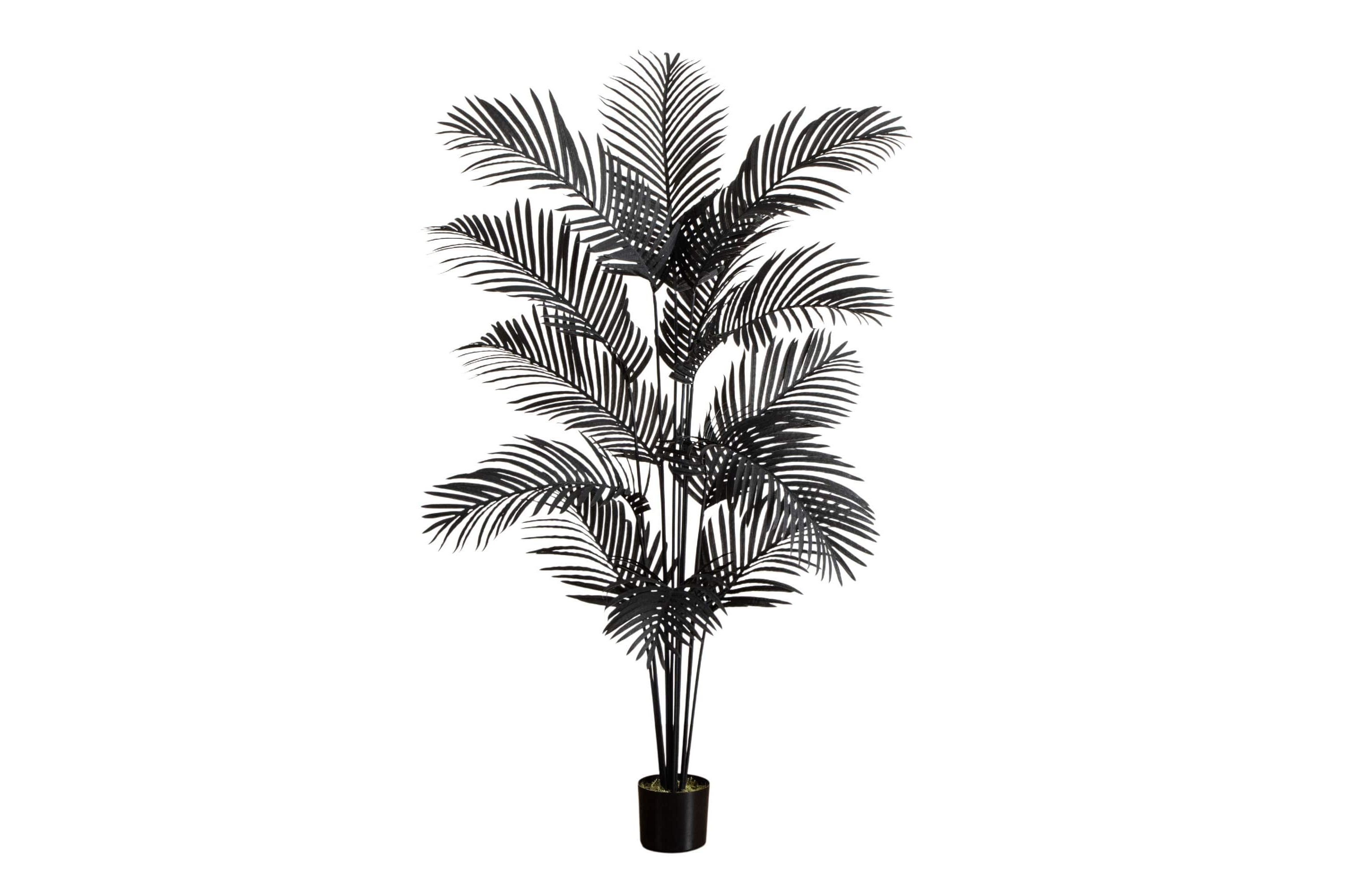 6-Foot Artificial Halloween Black Paradise Palm Tree