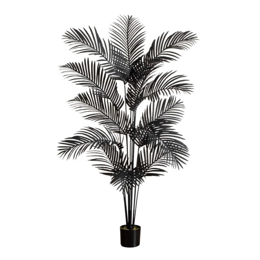 6-Foot Artificial Halloween Black Paradise Palm Tree