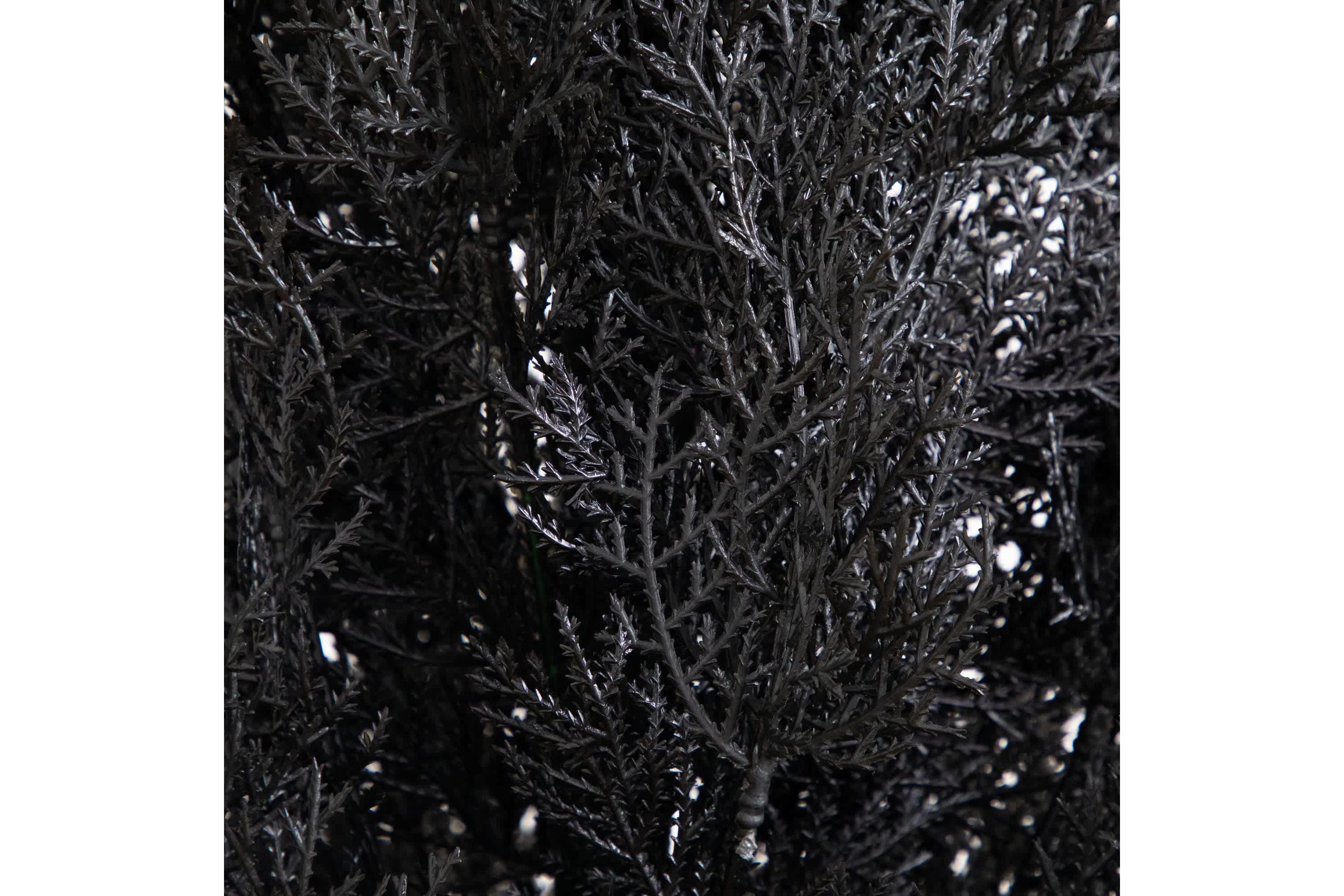 6-Foot UV Resistant Artificial Halloween Black Cedar Tree (Indoor/Outdoor)
