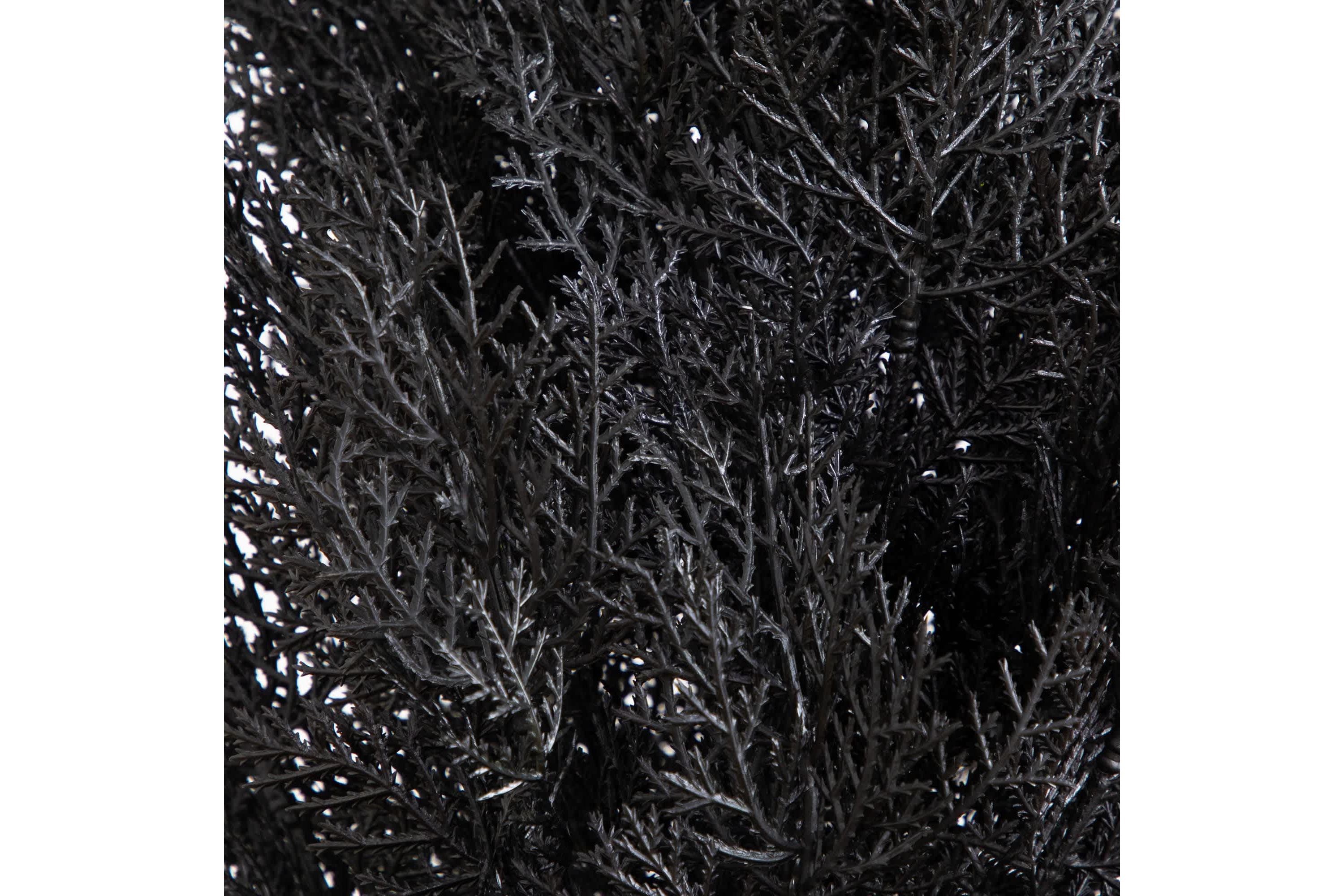 6-Foot UV Resistant Artificial Halloween Black Cedar Tree (Indoor/Outdoor)