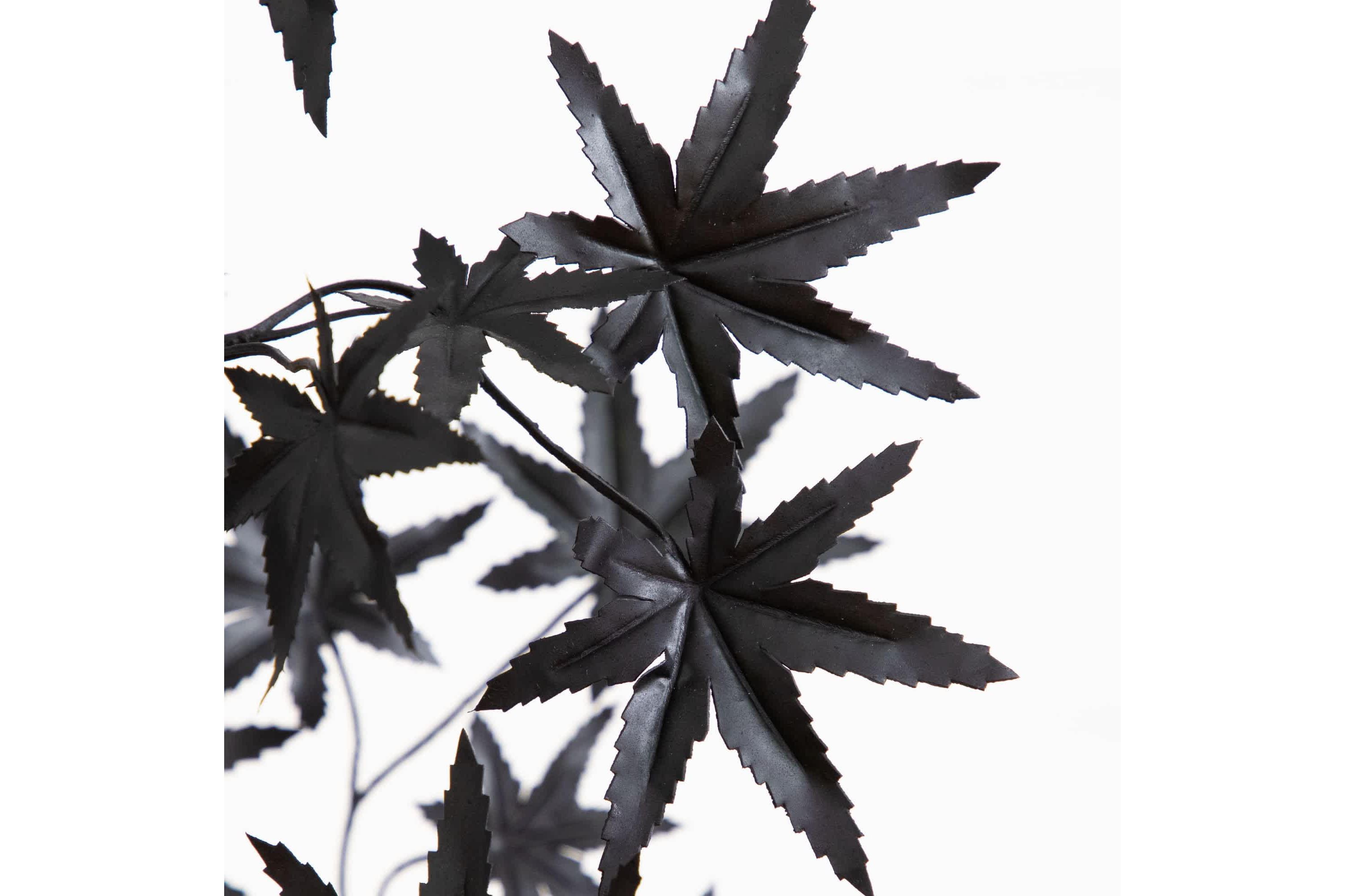 4-Foot Artificial Halloween Eerie Black Maple Tree