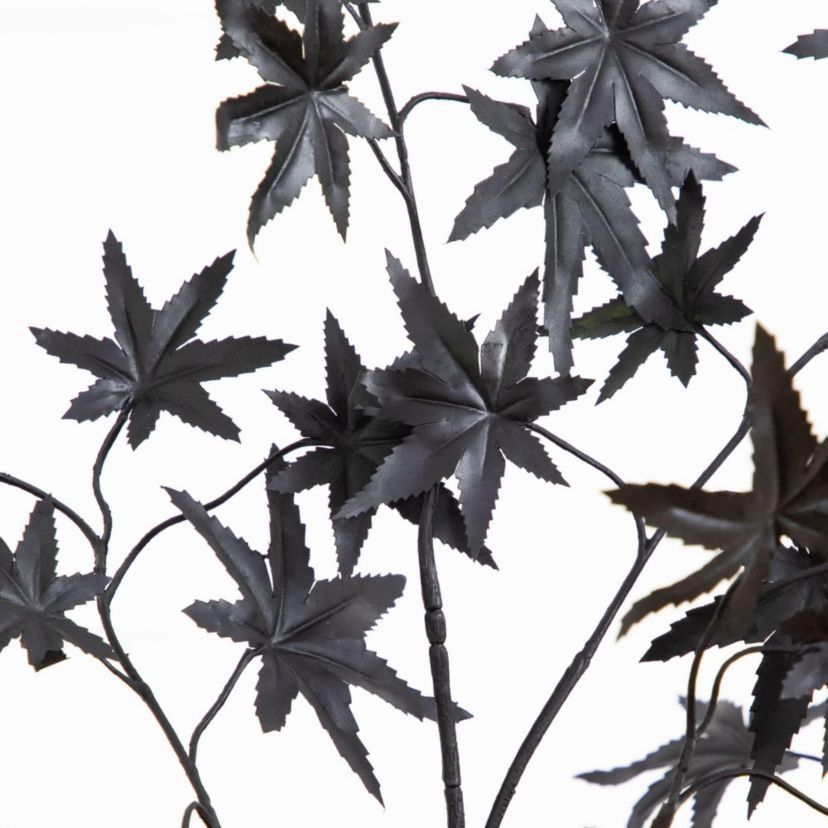 4-Foot Artificial Halloween Eerie Black Maple Tree