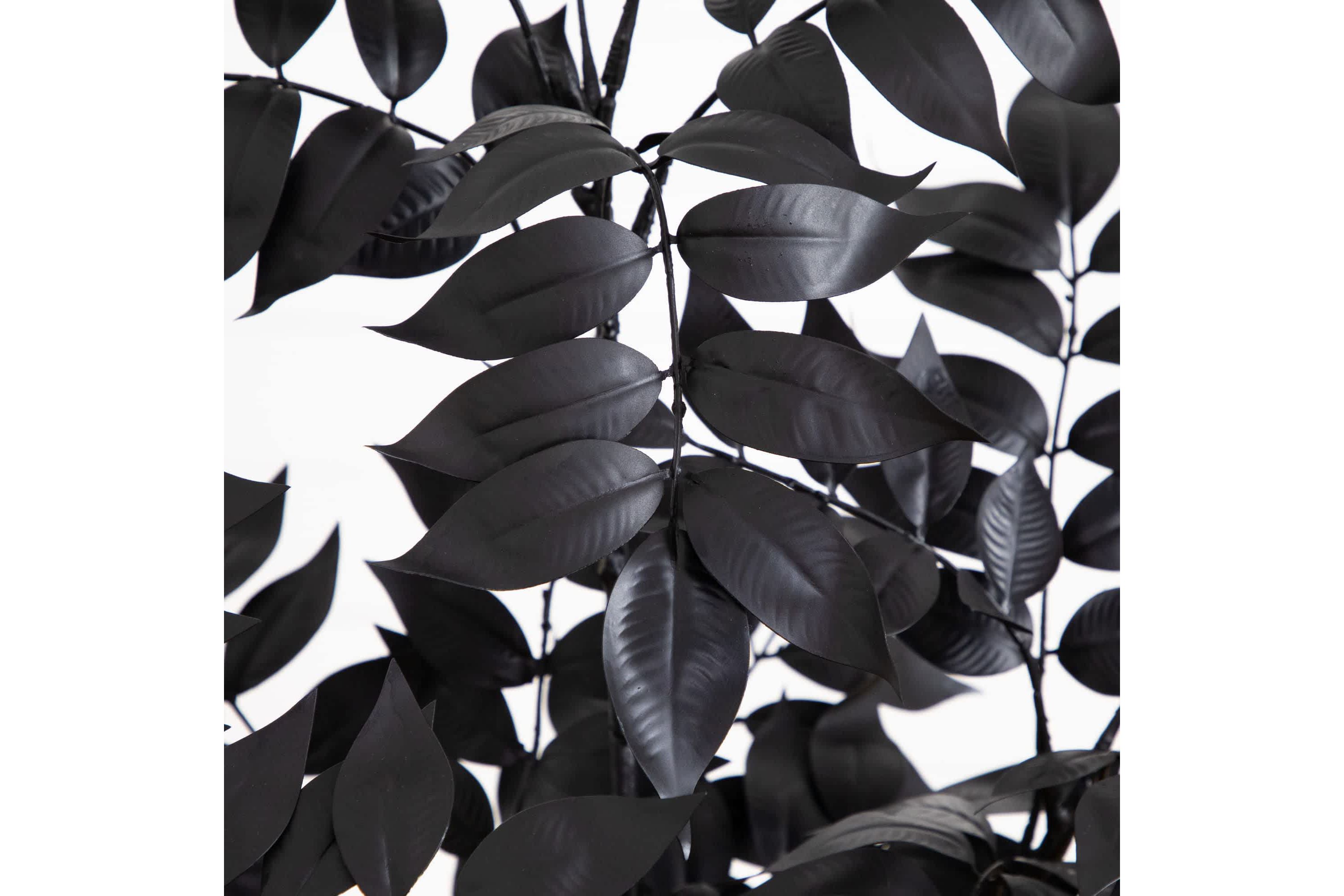 4-Foot Artificial Halloween Black Sumac Tree