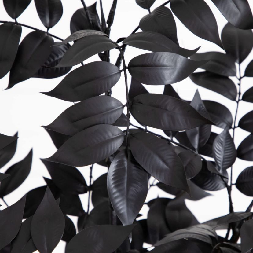 4-Foot Artificial Halloween Black Sumac Tree