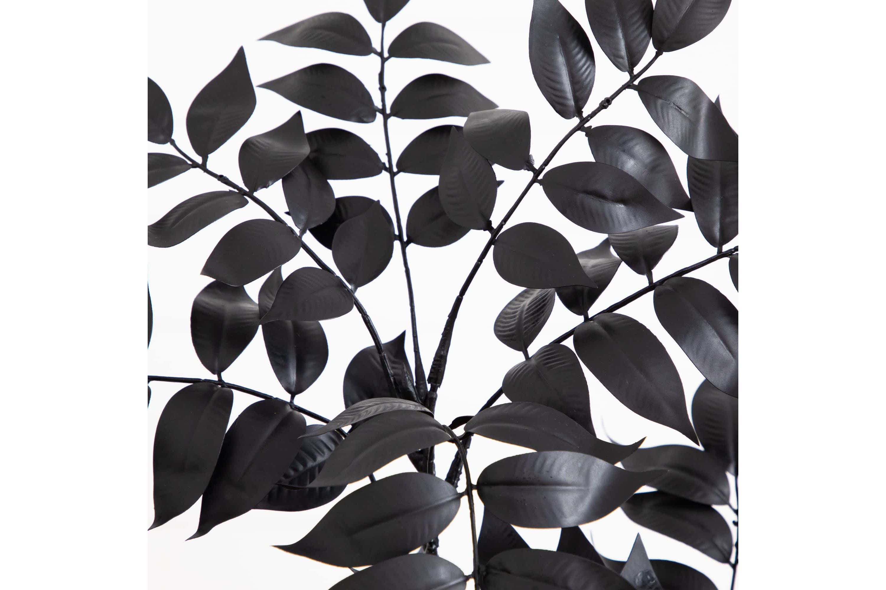 4-Foot Artificial Halloween Black Sumac Tree
