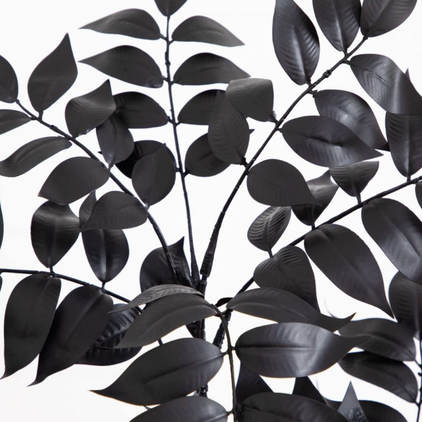 4-Foot Artificial Halloween Black Sumac Tree