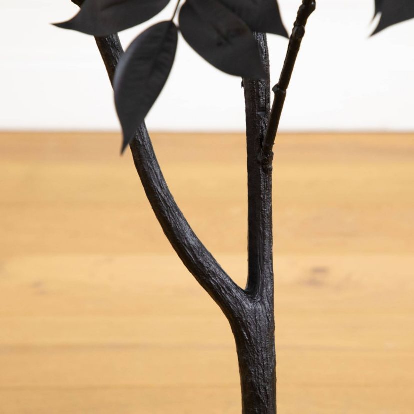 4-Foot Artificial Halloween Black Sumac Tree