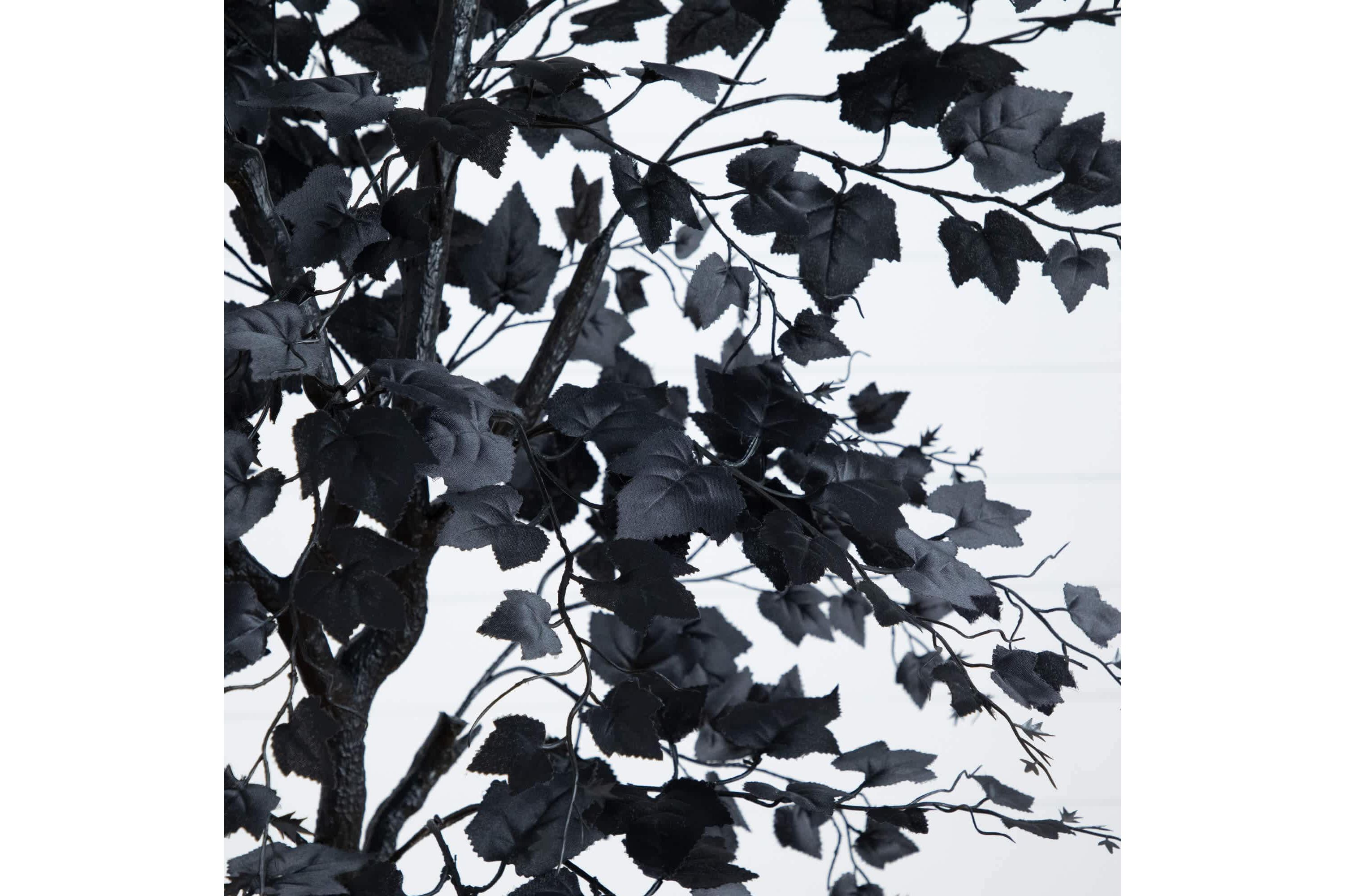 6-Foot Artificial Halloween Black Maple Tree
