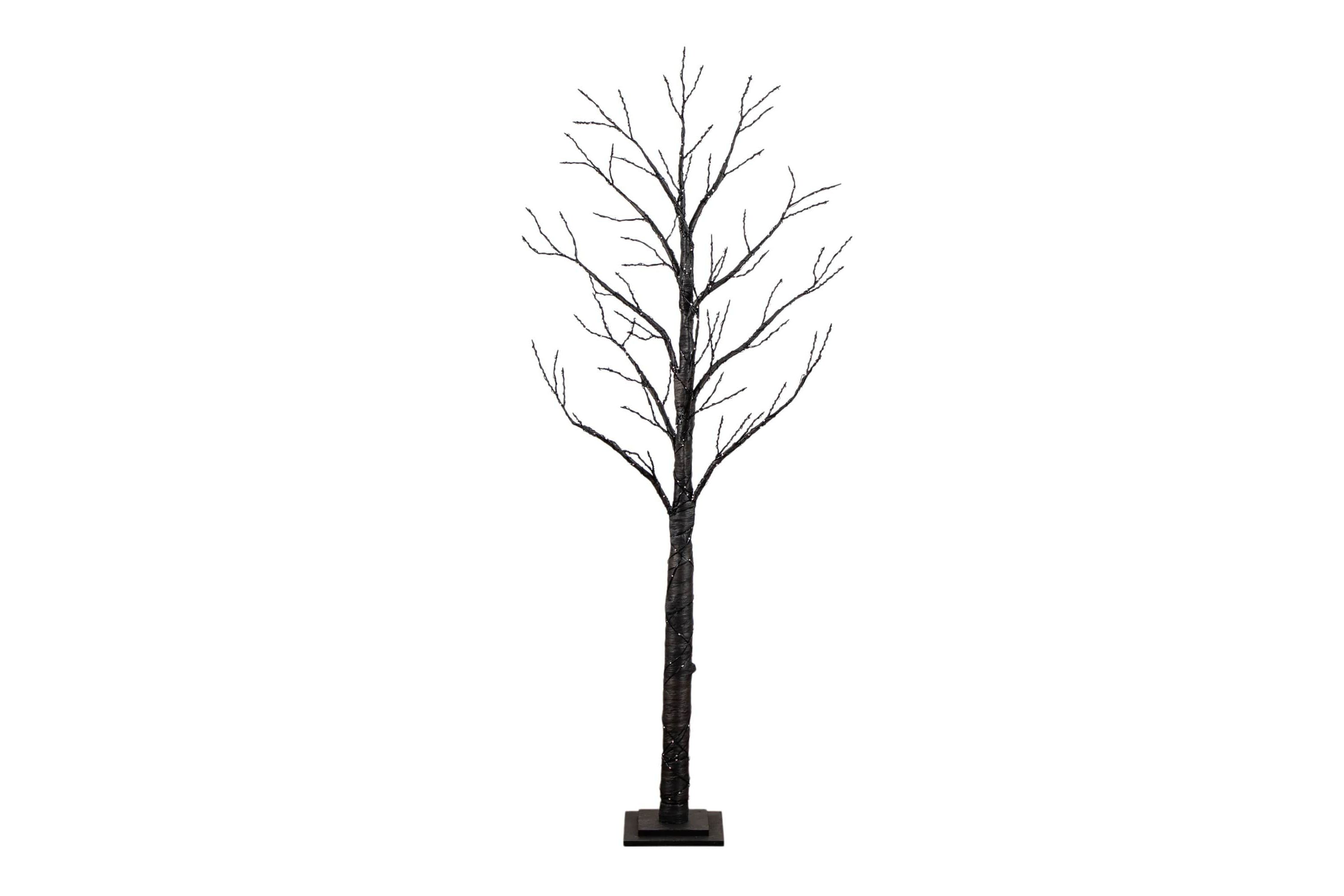 6-Foot Pre-Lit Artificial Halloween Twig Tree with 480 Orange & Purple LED Lights