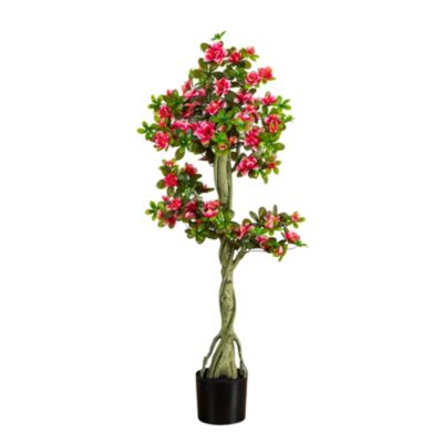 Nearly Natural 4-Foot UV Resistant Artificial Azalea Tree (Indoor/Outdoor)
