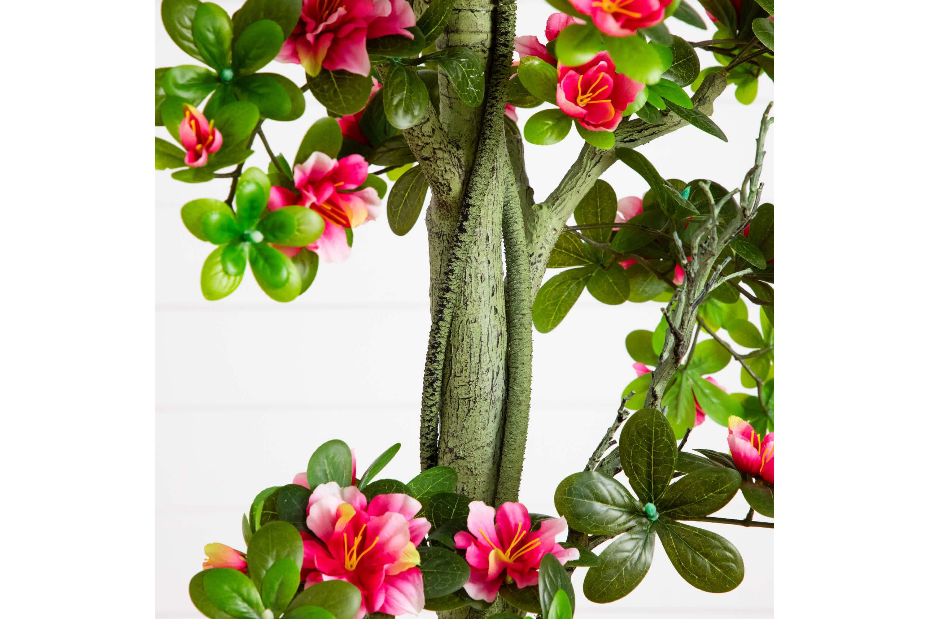 6-Foot UV Resistant Artificial Azalea Tree (Indoor/Outdoor)