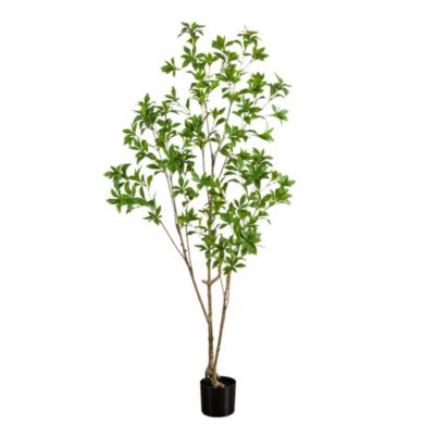 Nearly Natural 6-Foot Artificial Minimalist Japanese Pieris Tree, Green