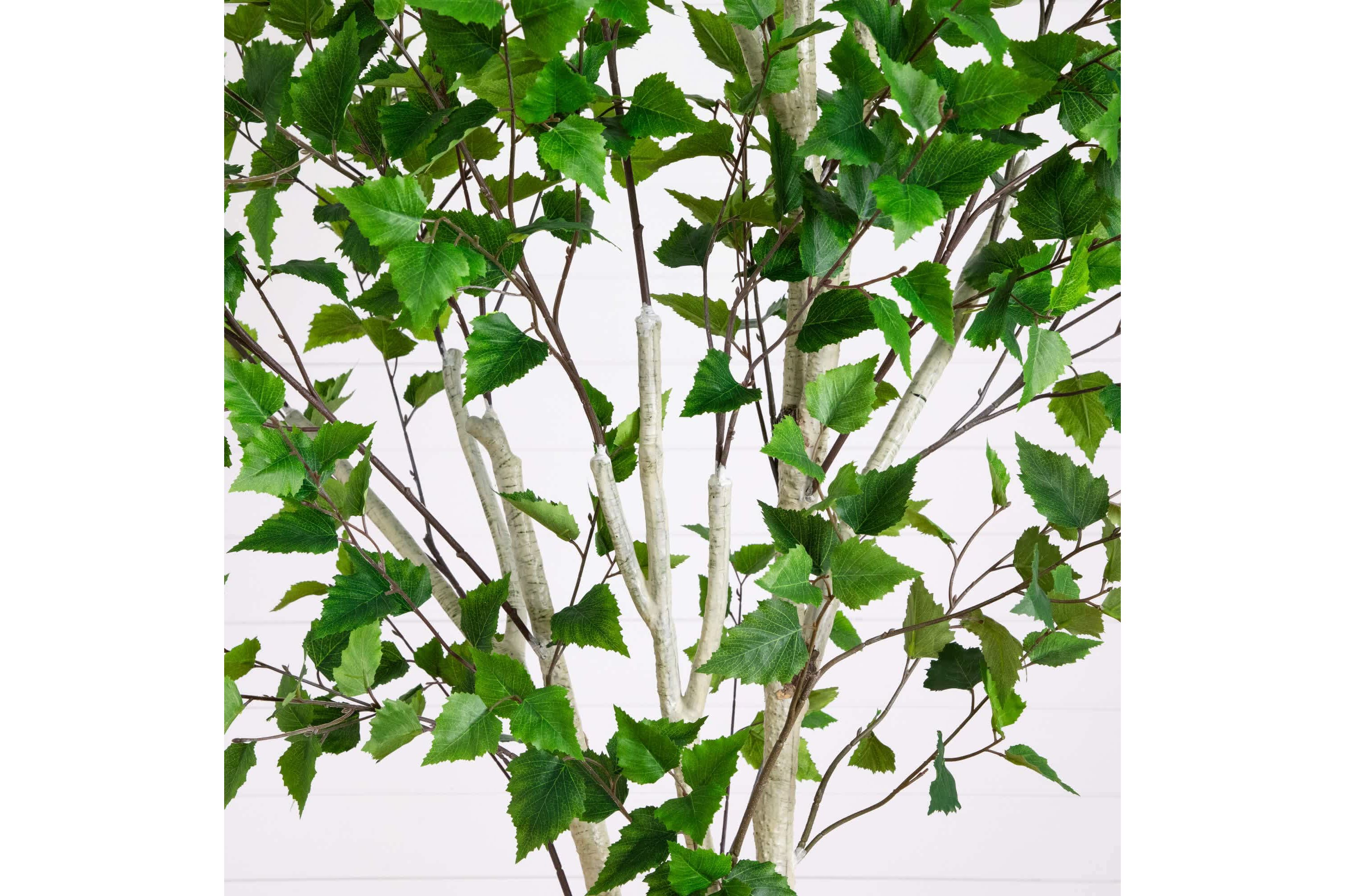 8-Foot Artificial Birch Tree with Real Touch Leaves