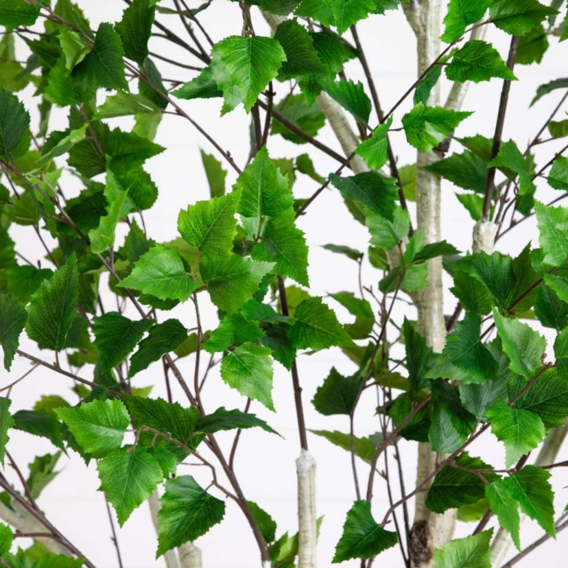8-Foot Artificial Birch Tree with Real Touch Leaves