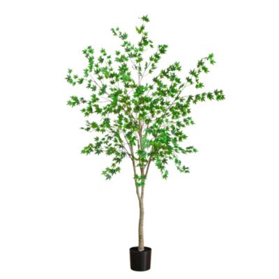 Nearly Natural 7-Foot Artificial Maple Tree, Green