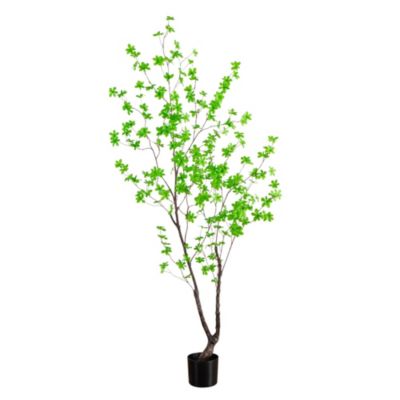 Nearly Natural 6-Foot Artificial Minimalist Enkianthus Tree, Green