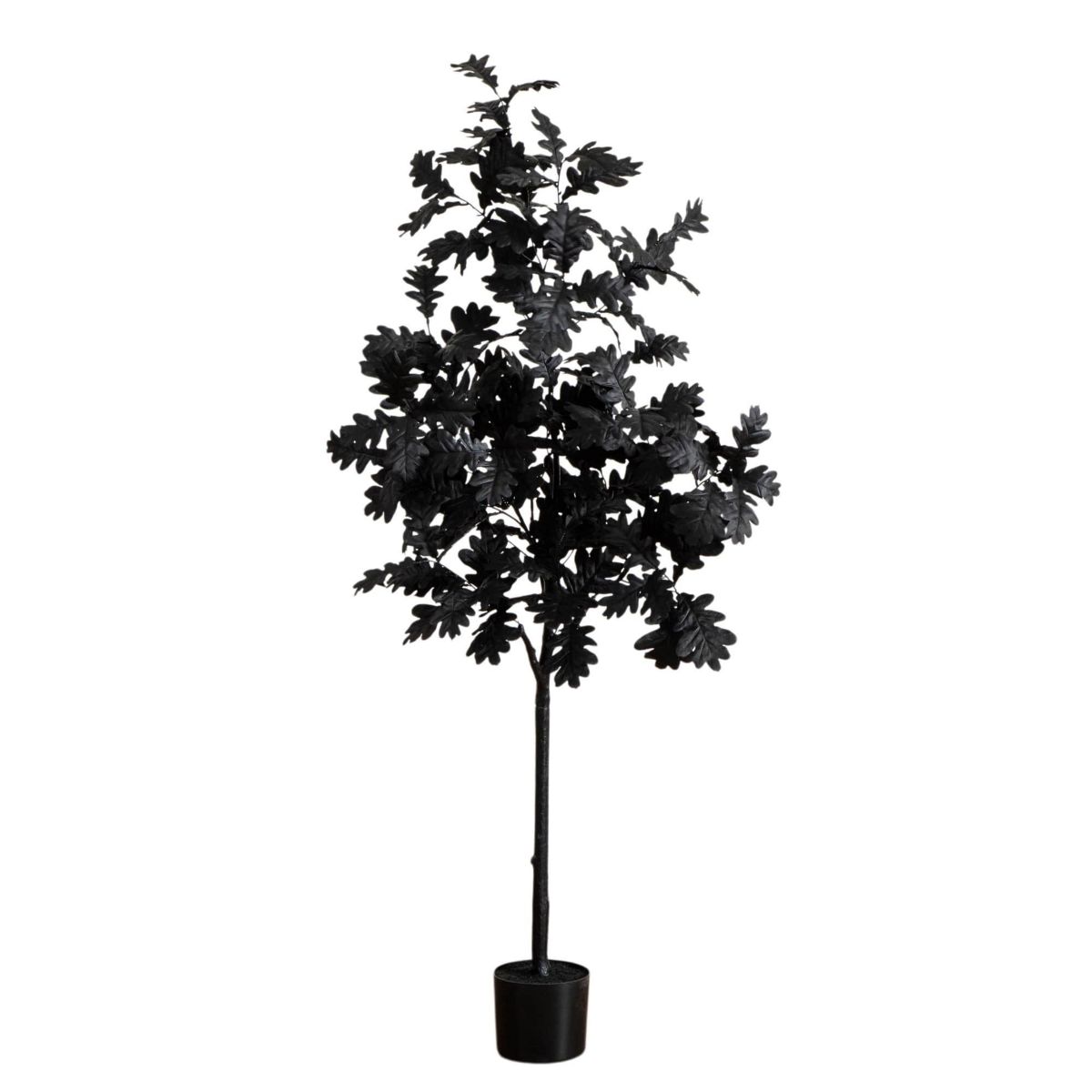 5-Foot Artificial Halloween Black Oak Tree