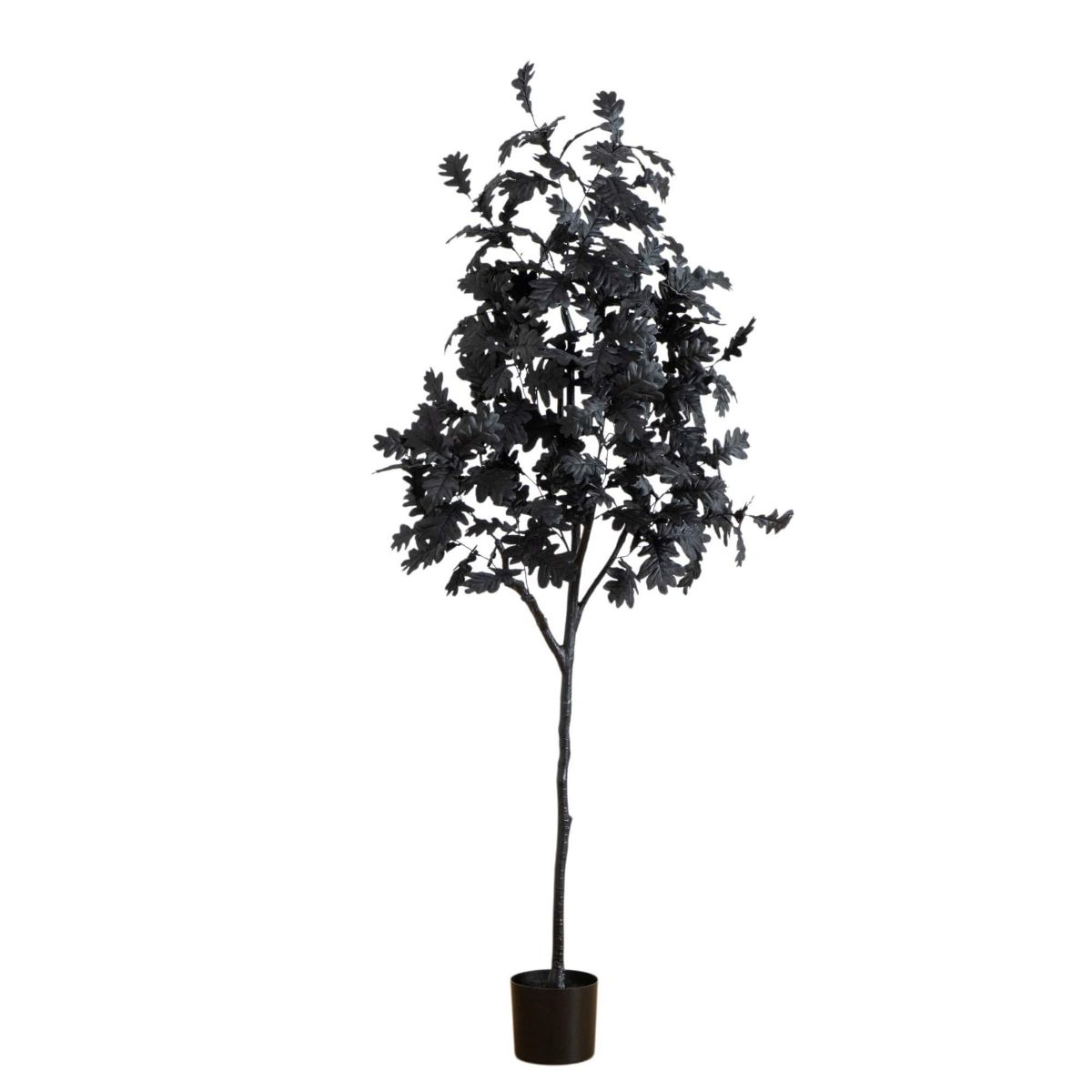 6-Foot Artificial Halloween Black Oak Tree