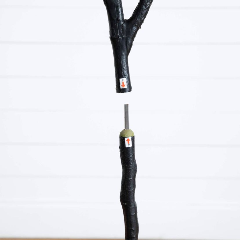 6-Foot Artificial Halloween Black Oak Tree