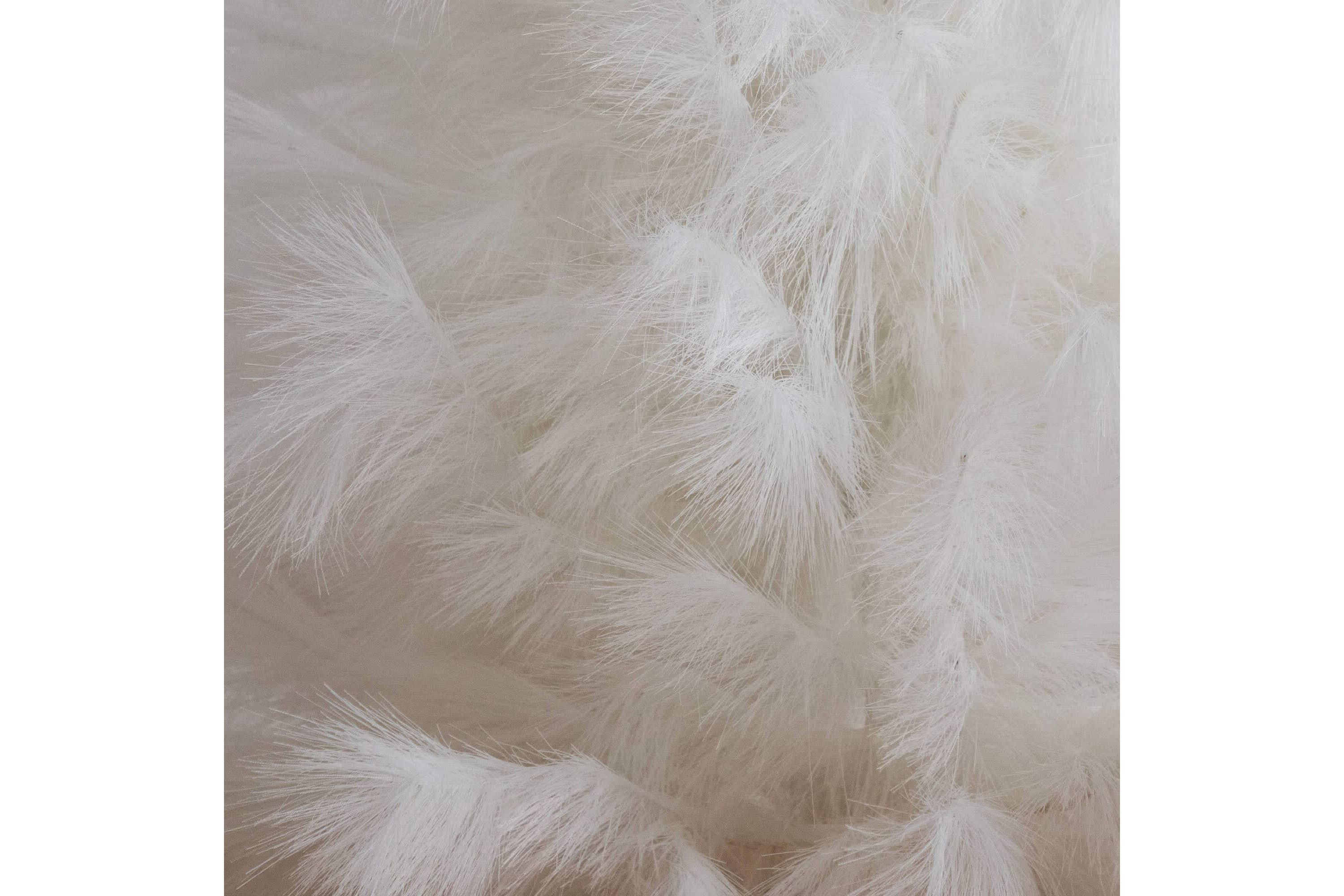 4-Foot Artificial White Pampas Grass Christmas Tree