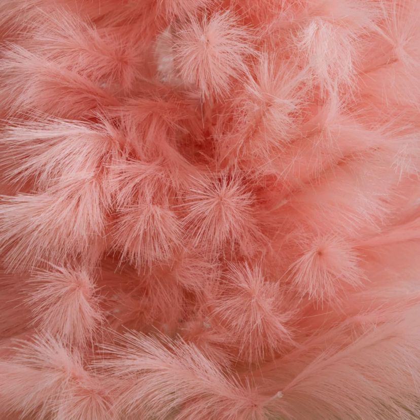 4-Foot Artificial Pink Pampas Grass Christmas Tree