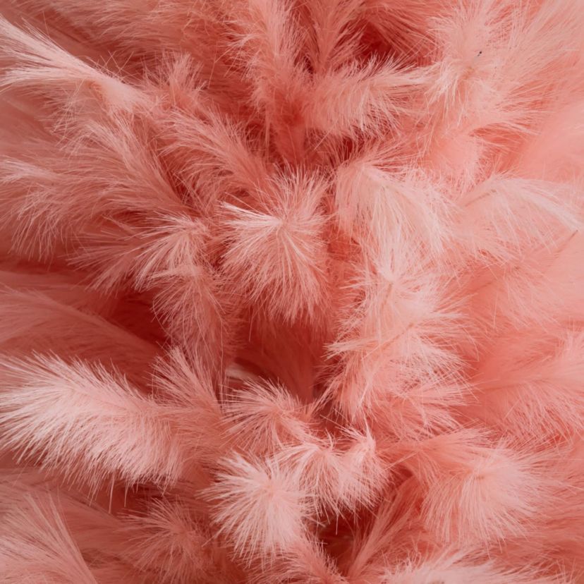 6-Foot Artificial Pink Pampas Grass Christmas Tree
