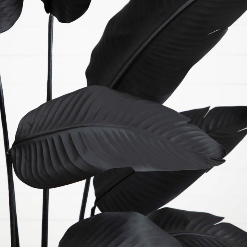 6-Foot Artificial Halloween Black Travelers Palm Tree