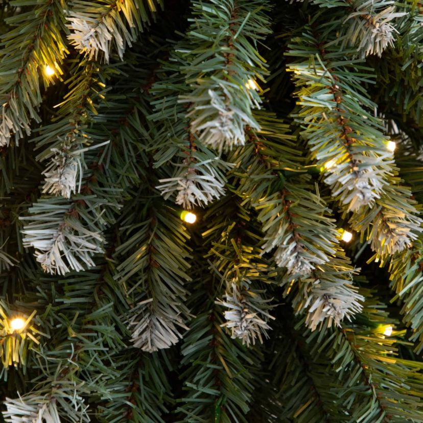 3-Foot 4-Foot 5-Foot Pre-Lit Frosted Artificial Christmas Tree Set with Warm LED Lights - Set of 3