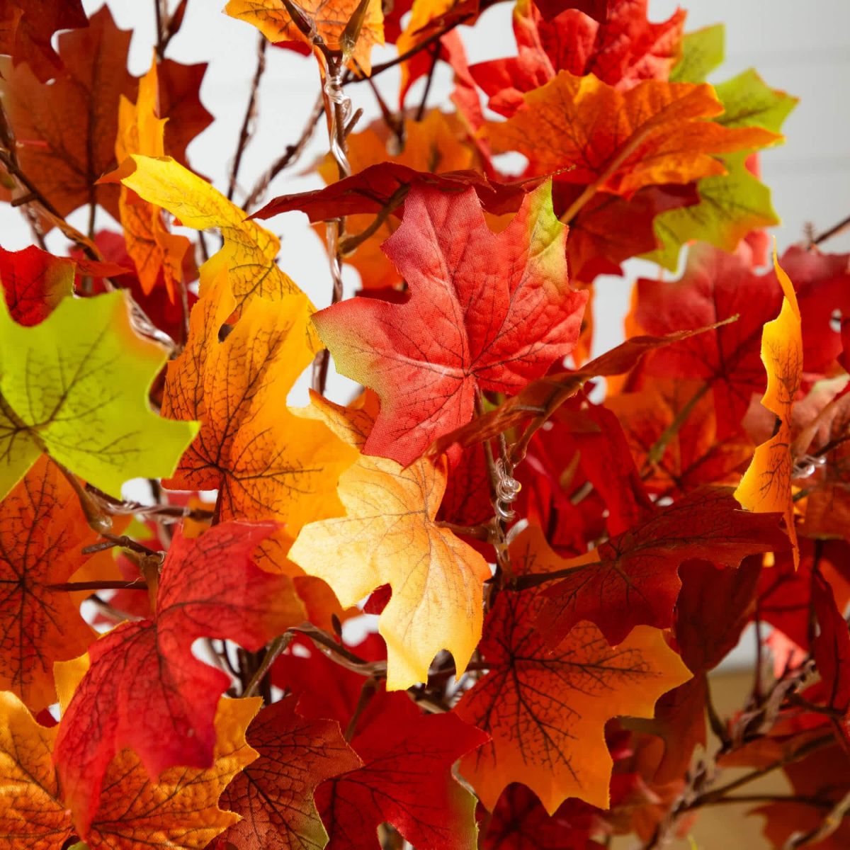 4-Foot Pre-Lit Shades of Autumn Maple Artificial Fall Tree with 180 Warm White LED Lights