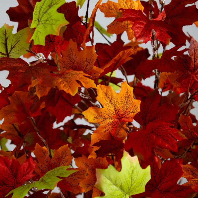 5-Foot Pre-Lit Shades of Autumn Maple Artificial Fall Tree with 270 Warm White LED Lights