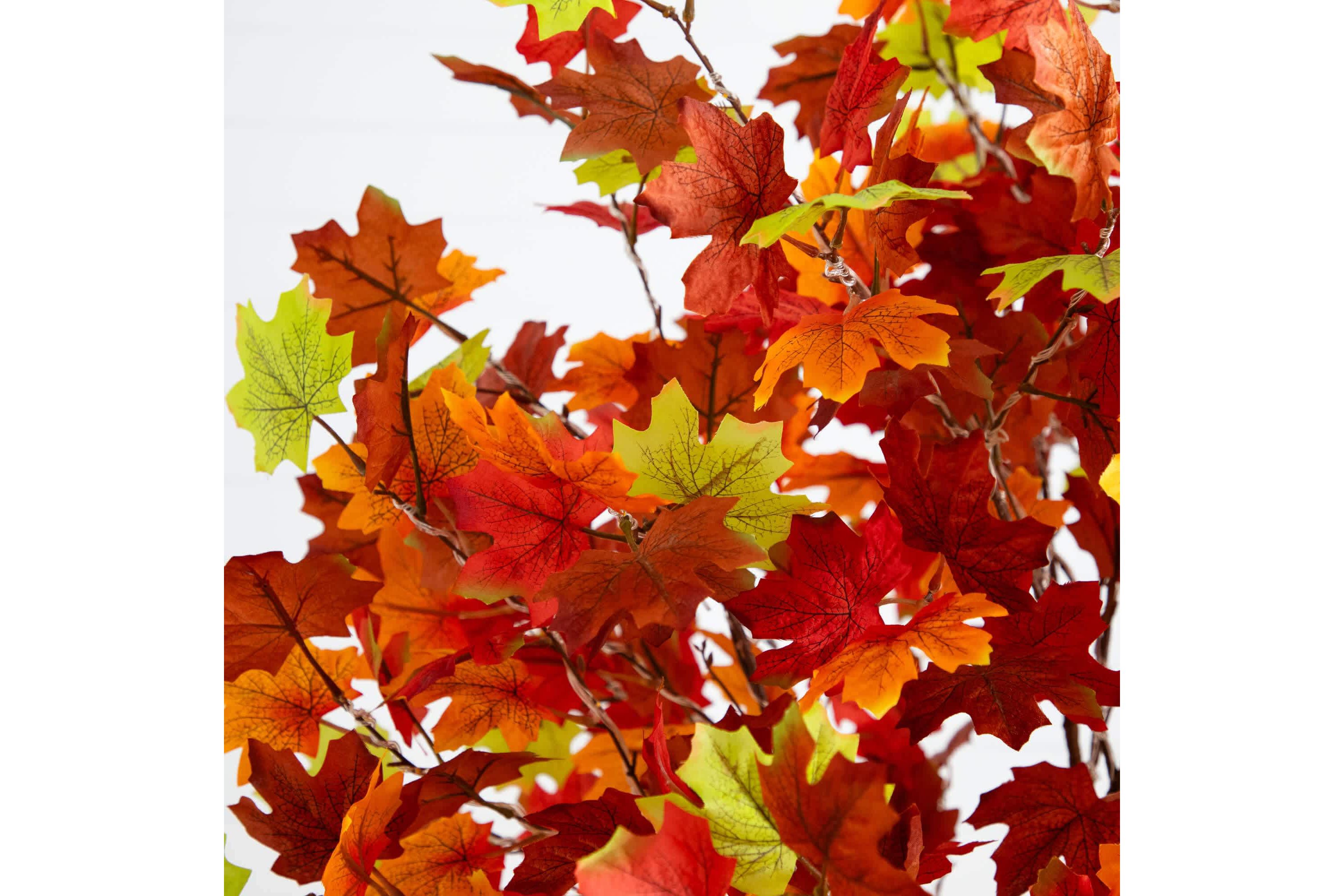 6-Foot Pre-Lit Shades of Autumn Maple Artificial Fall Tree with 360 Warm White LED Lights