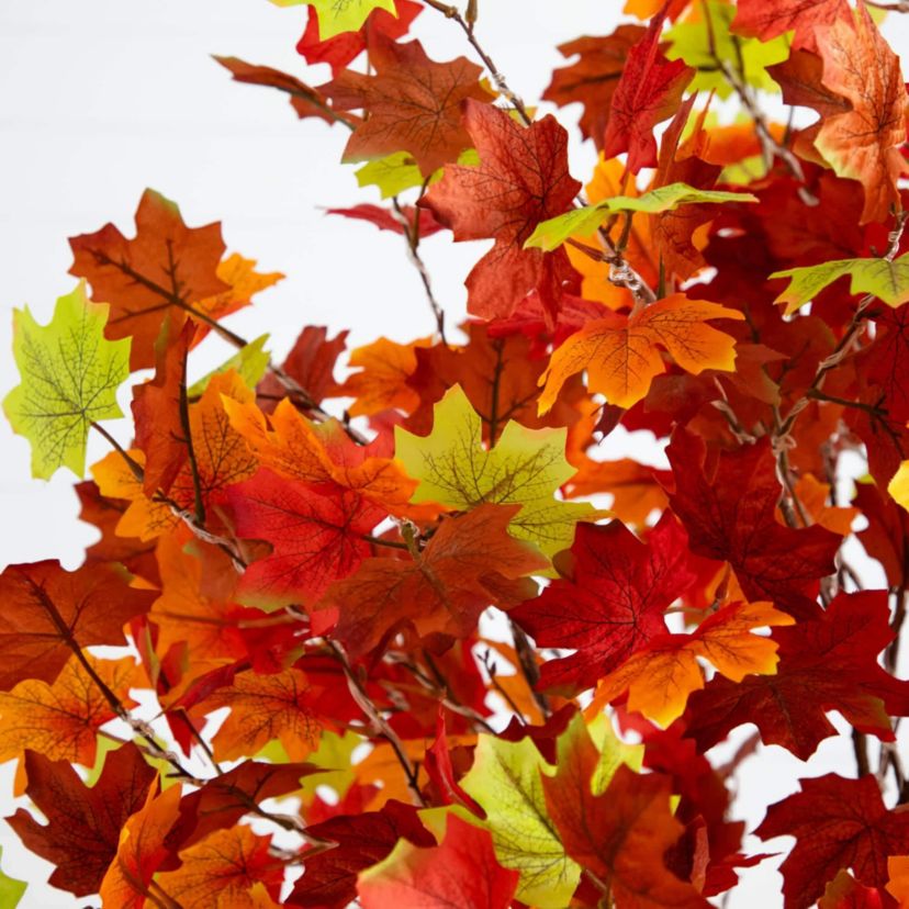 6-Foot Pre-Lit Shades of Autumn Maple Artificial Fall Tree with 360 Warm White LED Lights