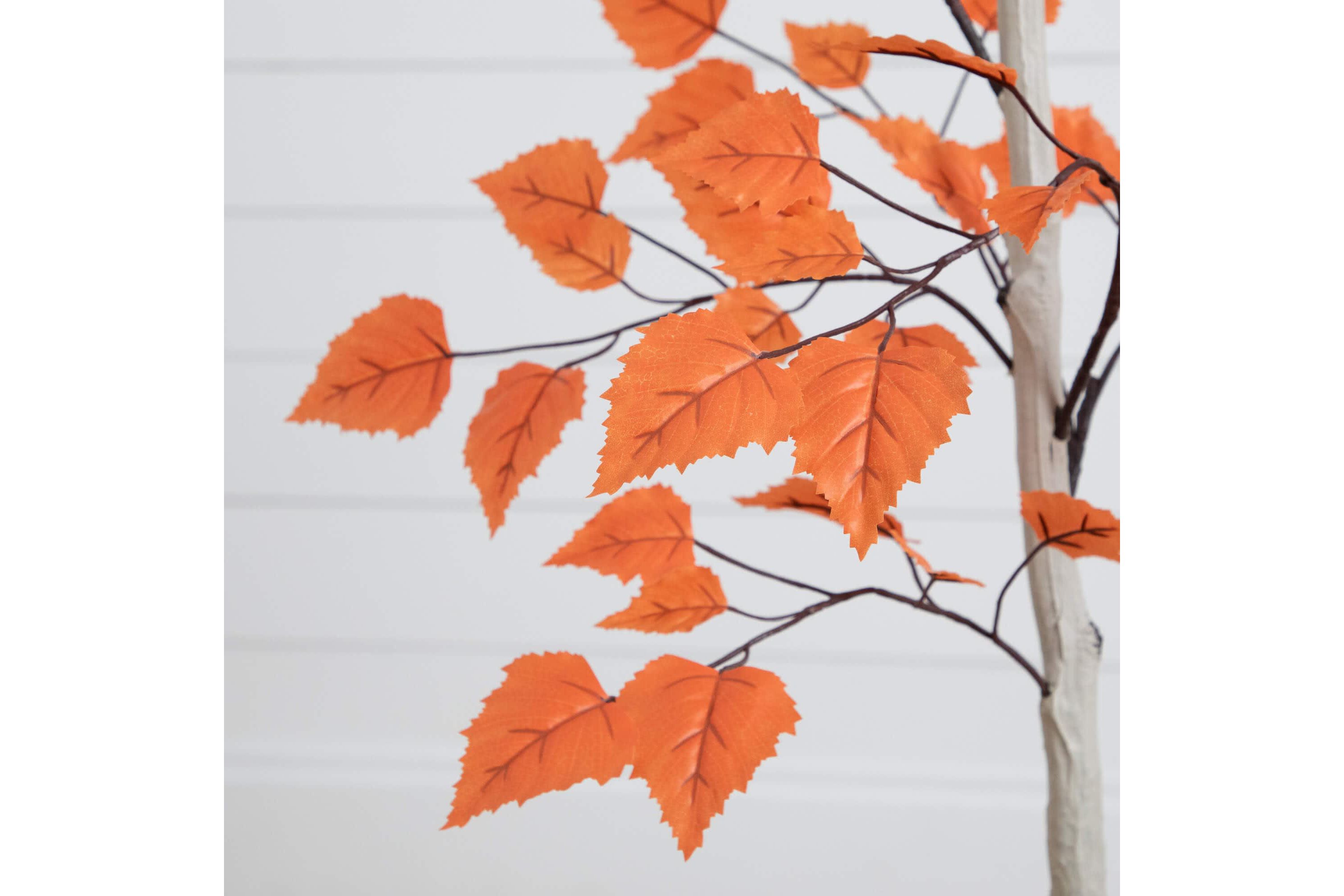 4-Foot Autumn Paper Birch Artificial Fall Tree