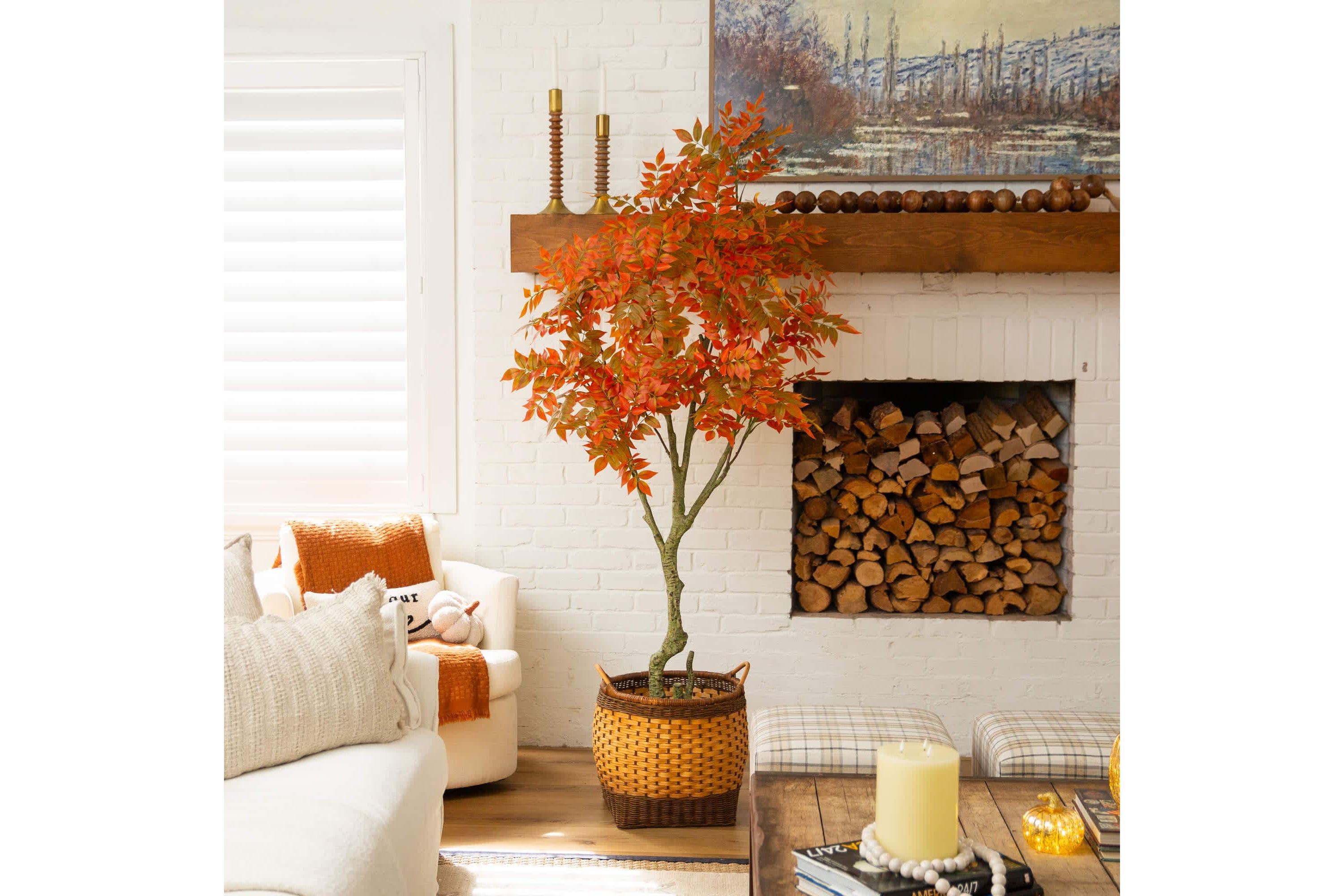 7-Foot Autumn Sumac Artificial Fall Tree