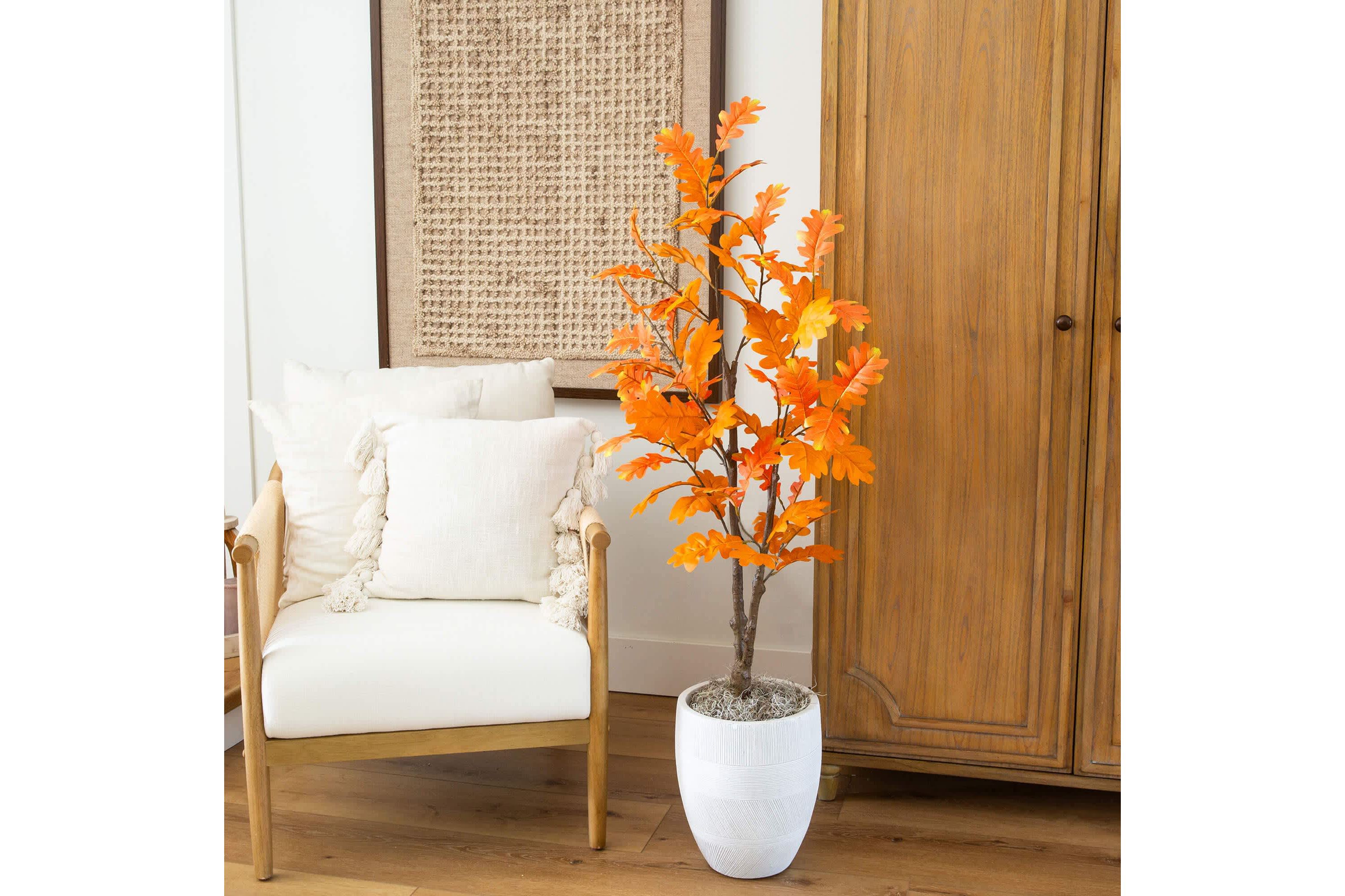 4-Foot Artificial Autumn Oak Tree