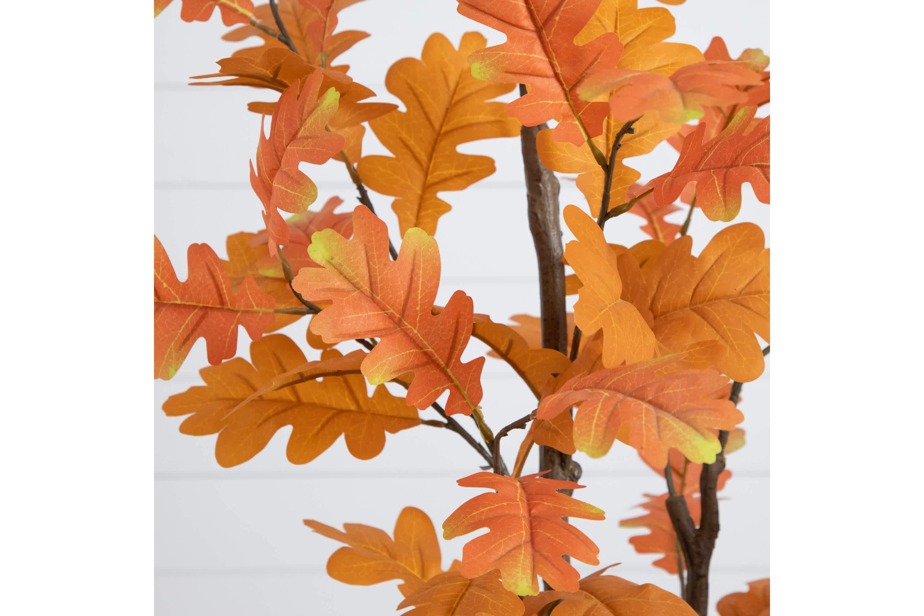 4-Foot Artificial Autumn Oak Tree