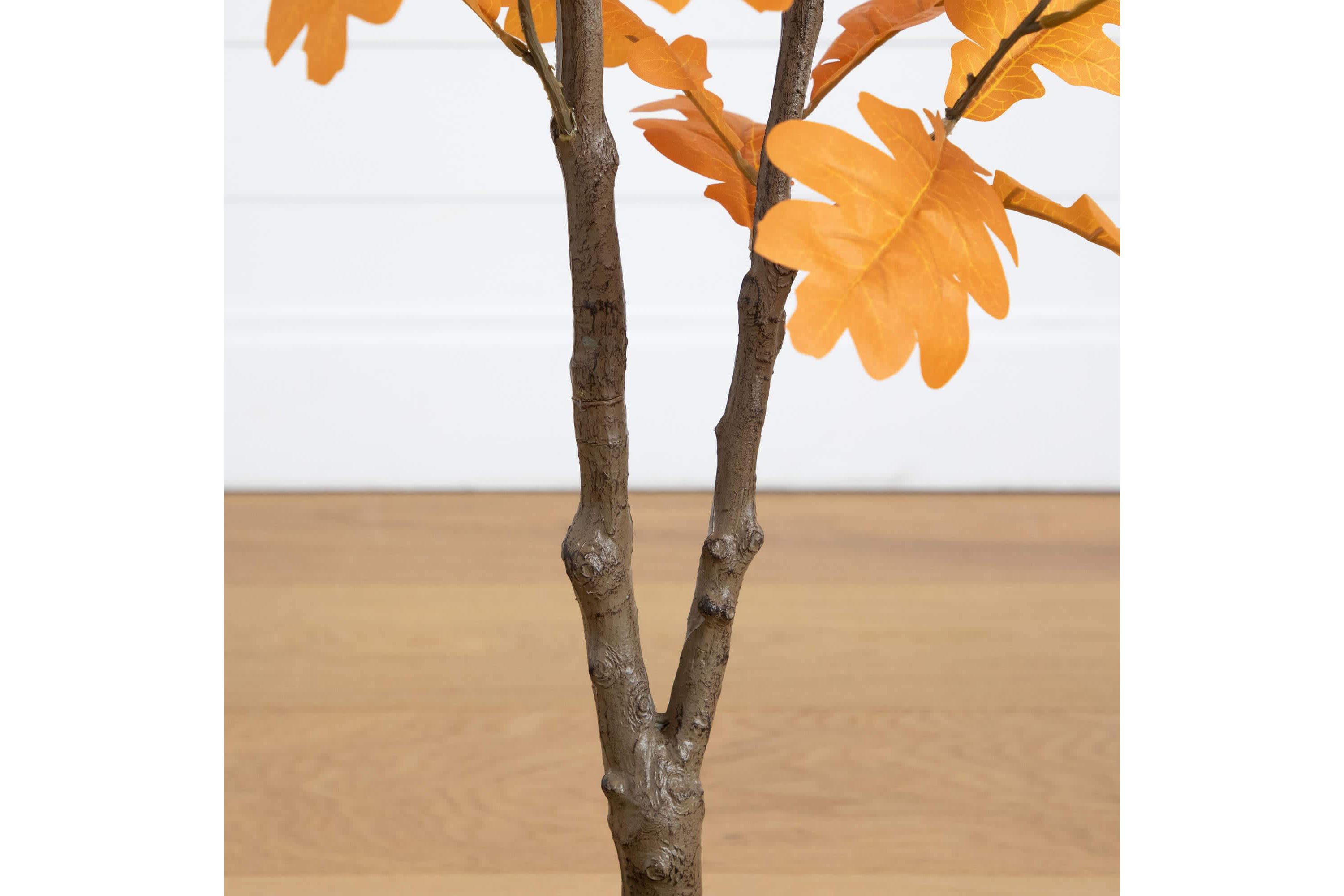 4-Foot Artificial Autumn Oak Tree