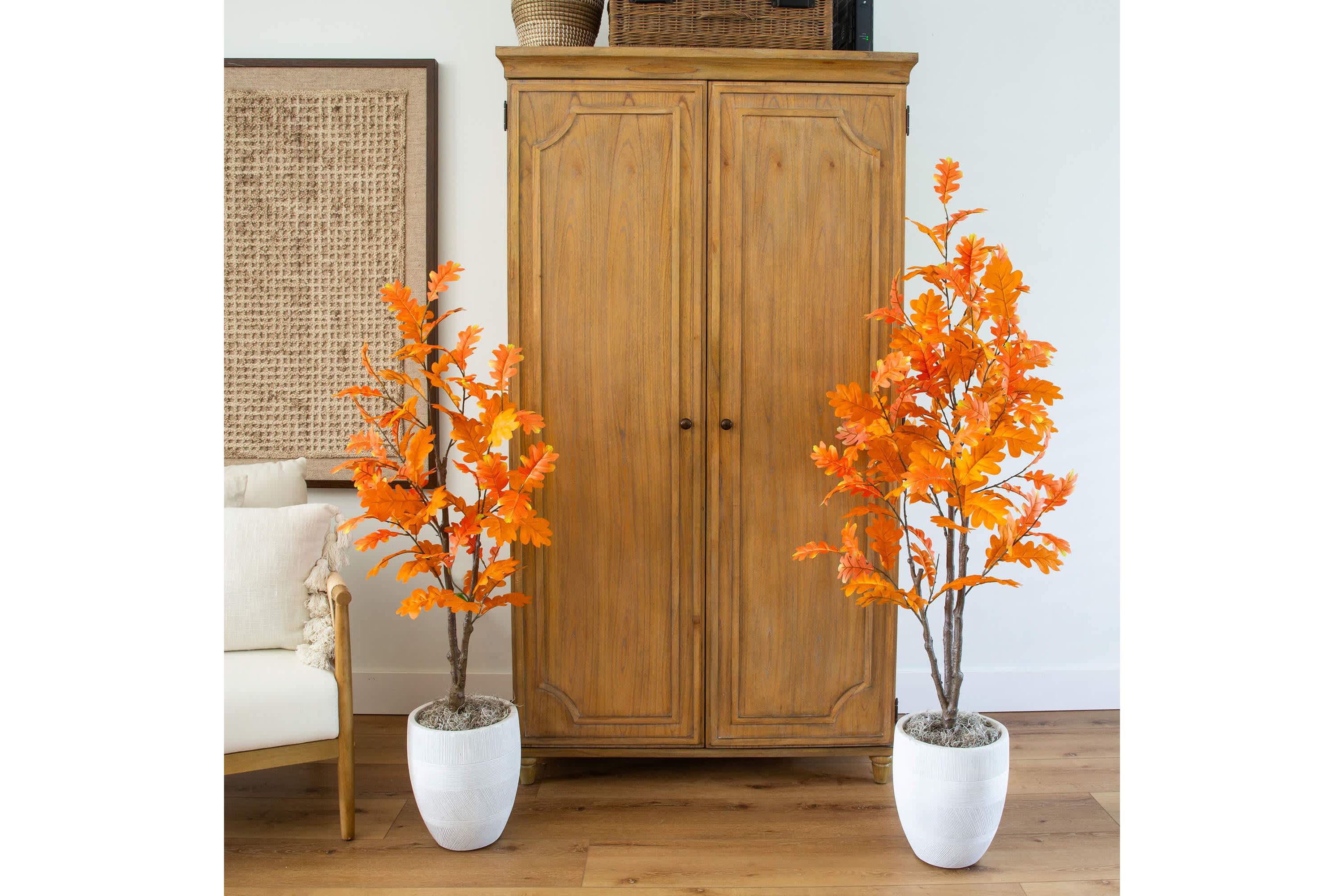 5-Foot Artificial Autumn Oak Tree