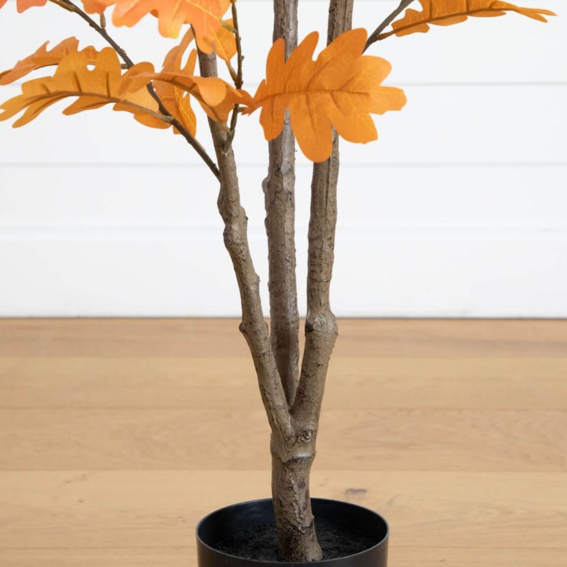 5-Foot Artificial Autumn Oak Tree