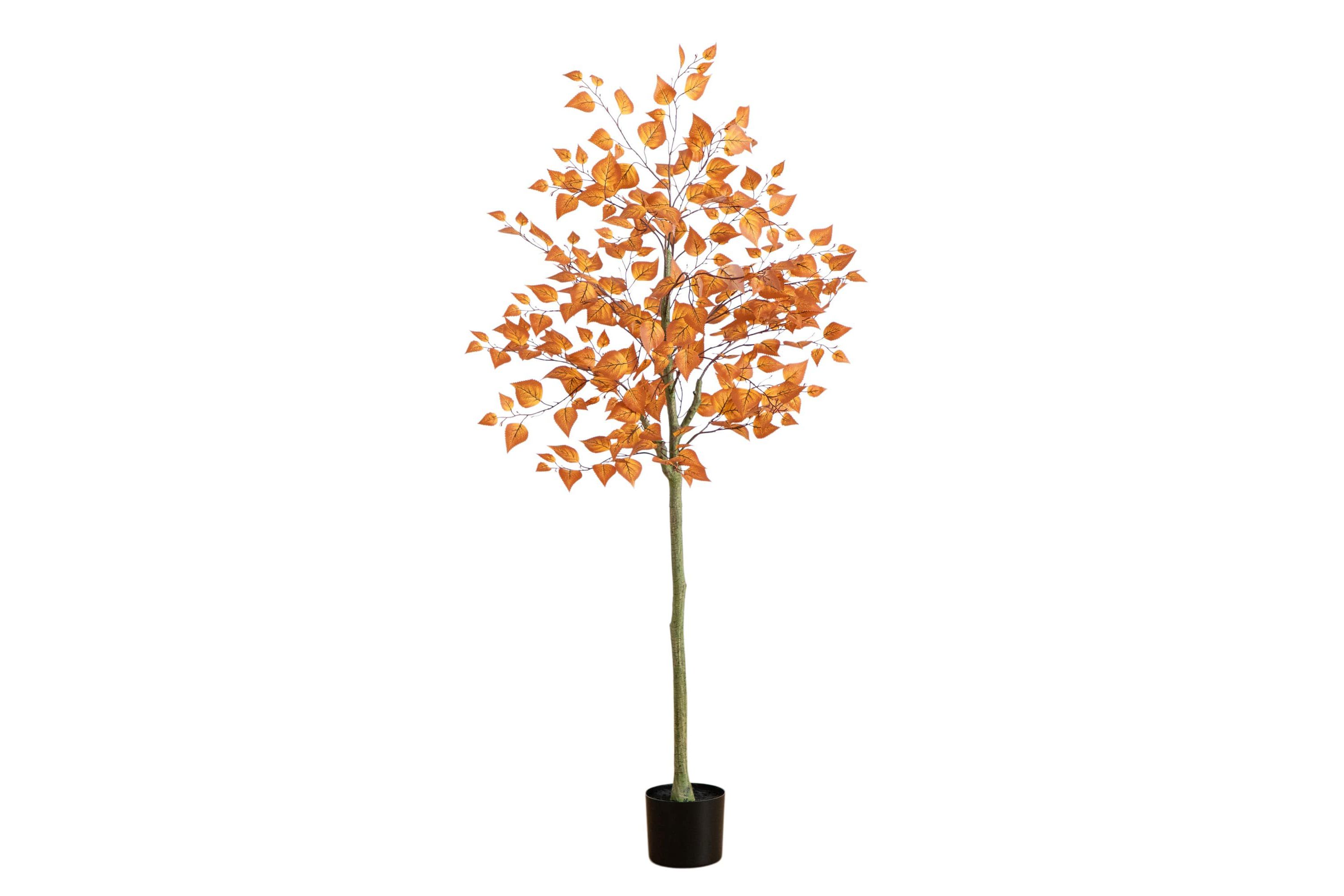 5-Foot Autumn Birch Leaf Artificial Fall Tree